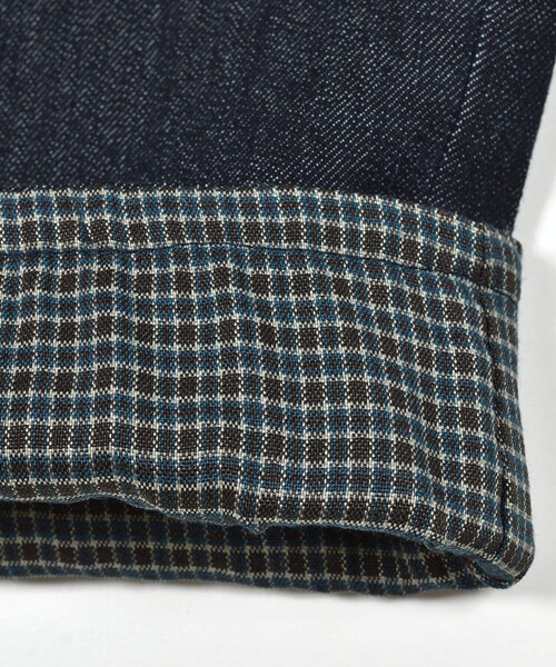 SLAP SLIP（スラップスリップ）の「【宮城舞さん×SLAPSLIP】デニムツイルストレッチサロペット(80~120cm)（つなぎ/オールインワン・キッズ・ネイビー/ベージュ・100cm/110cm/80ｃｍ/90cm/120cm）」の13枚目の写真