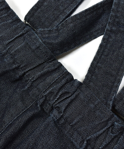 SLAP SLIP（スラップスリップ）の「【宮城舞さん×SLAPSLIP】デニムツイルストレッチサロペット(80~120cm)（つなぎ/オールインワン・キッズ・ネイビー/ベージュ・100cm/110cm/80ｃｍ/90cm/120cm）」の14枚目の写真