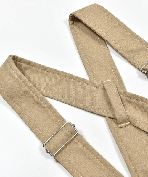 SLAP SLIP（スラップスリップ）の「【宮城舞さん×SLAPSLIP】デニムツイルストレッチサロペット(80~120cm)（つなぎ/オールインワン・キッズ・ネイビー/ベージュ・100cm/110cm/80ｃｍ/90cm/120cm）」の19枚目の写真