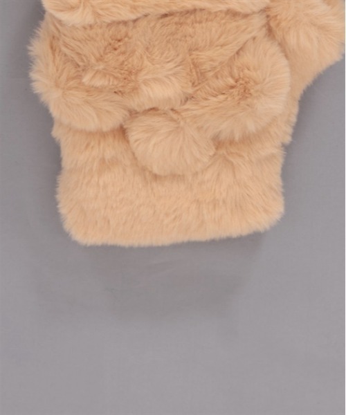 axes femme POETIQUE（アクシーズファムポエティック）の「くまみみファーミトン（手袋・レディース・ベージュ/キナリ・FREE）」の6枚目の写真