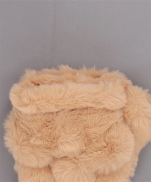 axes femme POETIQUE（アクシーズファムポエティック）の「くまみみファーミトン（手袋・レディース・ベージュ/キナリ・FREE）」の7枚目の写真