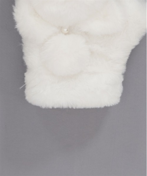 axes femme POETIQUE（アクシーズファムポエティック）の「くまみみファーミトン（手袋・レディース・ベージュ/キナリ・FREE）」の15枚目の写真