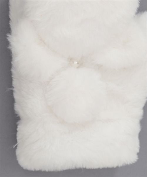 axes femme POETIQUE（アクシーズファムポエティック）の「くまみみファーミトン（手袋・レディース・ベージュ/キナリ・FREE）」の17枚目の写真