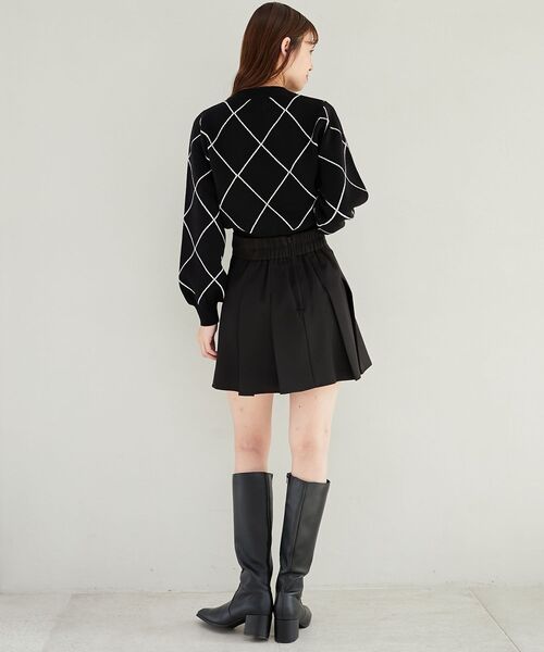 MAJESTIC LEGON(マジェスティックレゴン)の「【この冬注目度№1ニット】プチリボン&ビジューニット(ニット/セーター・レディース・ピンク系その他2/グレー系その他/ホワイト系その他2/ブラック系その他・MEDIUM)」の8枚目の写真