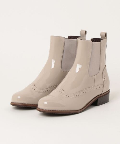 Piedi Nudi（ピエディヌーディ）の「サイドゴア 防水 メダリオン ショートブーツ（レインシューズ・レディース・ブラック/ブラック系その他/アッシュブラウン/ネイビー・M/L/LL/S）」の9枚目の写真