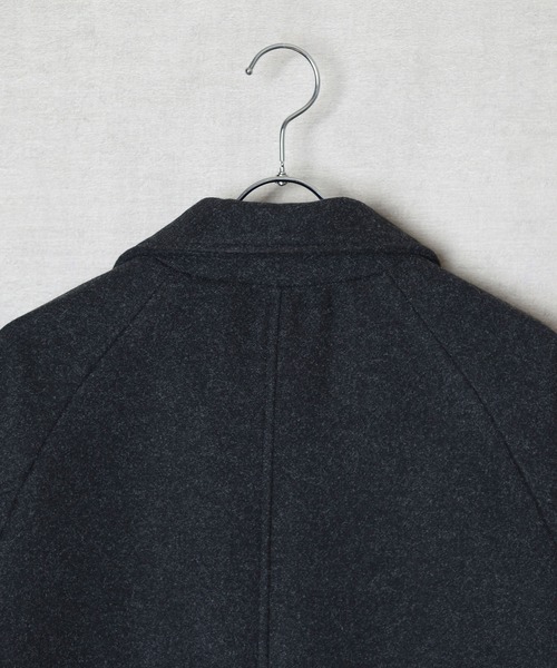 ONE DAY KMC (ワンデイケーエムシー)の「■cuffne(カフネ)■オーバーサイズニットメルトンチェスターコート(テーラードジャケット・メンズ・ブラウン/ネイビー/チャコール・L/M)」の8枚目の写真