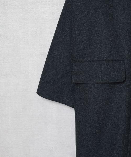 ONE DAY KMC (ワンデイケーエムシー)の「■cuffne(カフネ)■オーバーサイズニットメルトンチェスターコート(テーラードジャケット・メンズ・ブラウン/ネイビー/チャコール・L/M)」の9枚目の写真