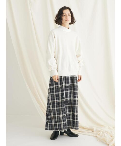CRAFT STANDARD BOUTIQUE(クラフトスタンダードブティック)の「先染めチェック(小)スカート(スカート・レディース・ブラック/マスタード・FREE)」の10枚目の写真