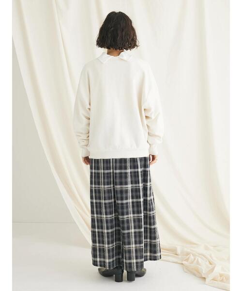 CRAFT STANDARD BOUTIQUE(クラフトスタンダードブティック)の「先染めチェック(小)スカート(スカート・レディース・ブラック/マスタード・FREE)」の13枚目の写真
