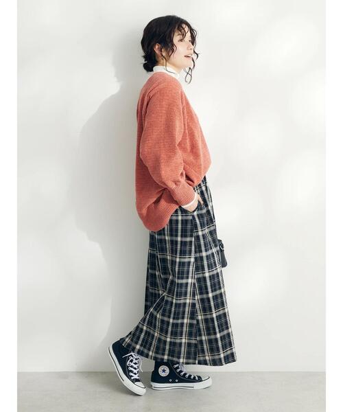 CRAFT STANDARD BOUTIQUE(クラフトスタンダードブティック)の「先染めチェック(小)スカート(スカート・レディース・ブラック/マスタード・FREE)」の14枚目の写真