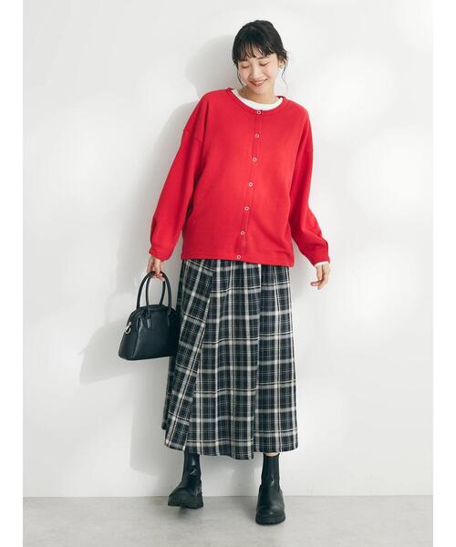 CRAFT STANDARD BOUTIQUE(クラフトスタンダードブティック)の「先染めチェック(小)スカート(スカート・レディース・ブラック/マスタード・FREE)」の15枚目の写真