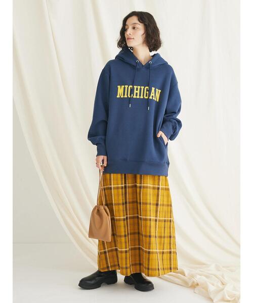 CRAFT STANDARD BOUTIQUE(クラフトスタンダードブティック)の「先染めチェック(小)スカート(スカート・レディース・ブラック/マスタード・FREE)」の20枚目の写真