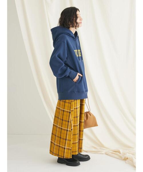 CRAFT STANDARD BOUTIQUE(クラフトスタンダードブティック)の「先染めチェック(小)スカート(スカート・レディース・ブラック/マスタード・FREE)」の22枚目の写真