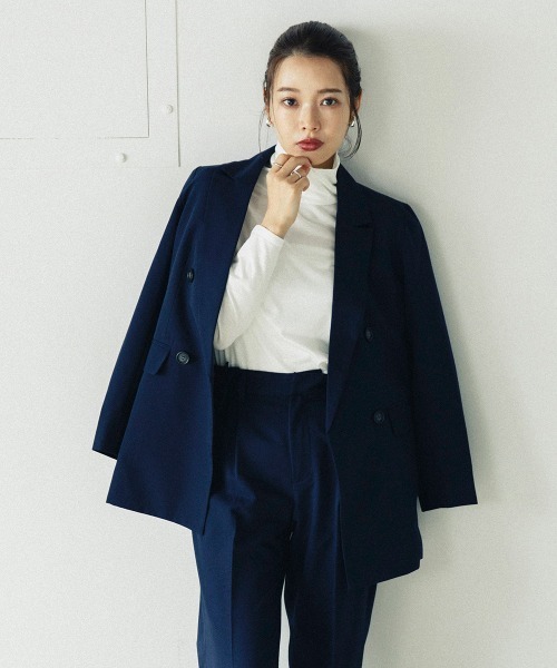 sail（サイル）の「【販売終了】【sail】ハイネックカットソー　小さいサイズ【低身長・小柄女性向けサイズ】（Tシャツ/カットソー・レディース・オフホワイト・01）」の2枚目の写真