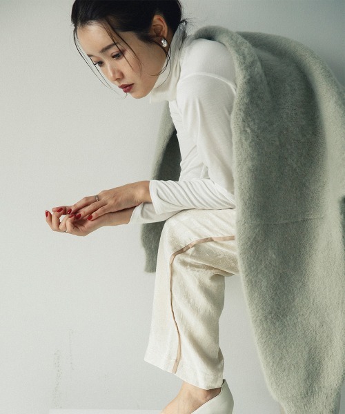 sail（サイル）の「【販売終了】【sail】ハイネックカットソー　小さいサイズ【低身長・小柄女性向けサイズ】（Tシャツ/カットソー・レディース・オフホワイト・01）」の7枚目の写真