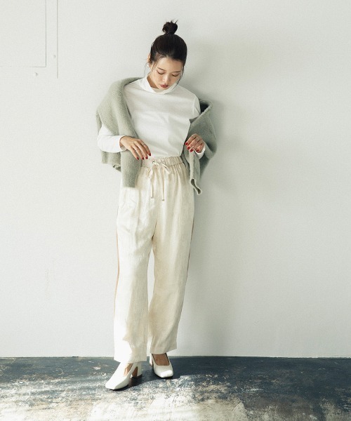 sail（サイル）の「【販売終了】【sail】ハイネックカットソー　小さいサイズ【低身長・小柄女性向けサイズ】（Tシャツ/カットソー・レディース・オフホワイト・01）」の8枚目の写真