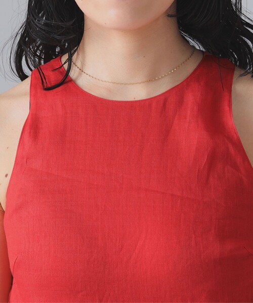 EFFE BEAMS（エッフェビームス）の「EFFE BEAMS / ラミー マキシワンピース（ワンピース・レディース・レッド/ダークグリーン・38/36）」の15枚目の写真