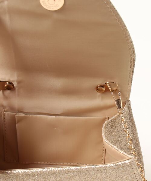 LA VORAGINE（ラ ヴォラジネ）の「結婚式・パーティー 2wayクラッチバック ハンドバッグ 入学式 卒業式 成人式 セレモニー（クラッチバッグ・レディース・ゴールド・FREE）」の3枚目の写真