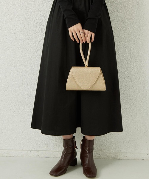 LA VORAGINE（ラ ヴォラジネ）の「結婚式・パーティー 2wayクラッチバック ハンドバッグ 入学式 卒業式 成人式 セレモニー（クラッチバッグ・レディース・ゴールド・FREE）」の9枚目の写真