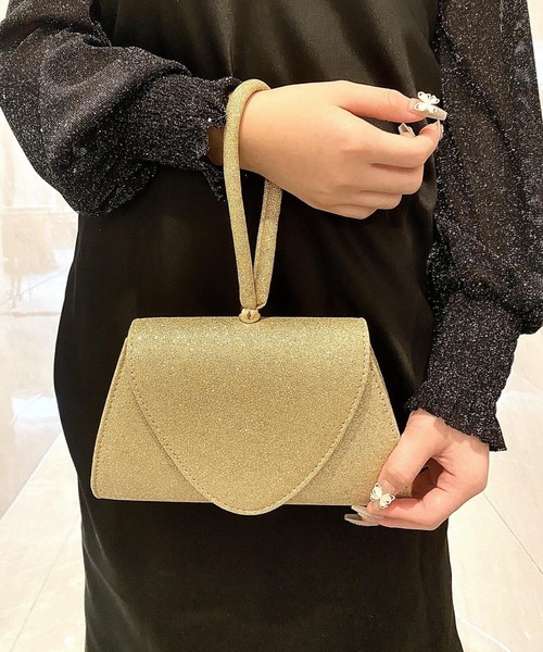 LA VORAGINE（ラ ヴォラジネ）の「結婚式・パーティー 2wayクラッチバック ハンドバッグ 入学式 卒業式 成人式 セレモニー（クラッチバッグ・レディース・ゴールド・FREE）」の11枚目の写真