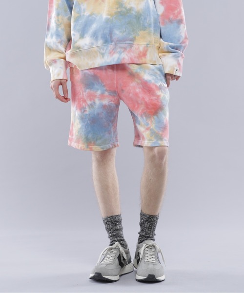 MANASTASH（マナスタッシュ）の「MANASTASH/マナスタッシュ　TIE DYE SWEAT SHORTS（その他パンツ・メンズ・レッド/サックスブルー/ブラック・M/L/XL/2XL）」の7枚目の写真