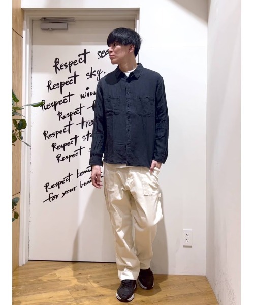 BAYFLOW（ベイフロー）の「[快適な穿き心地]【B-FLEX】ストレッチペインターパンツ（その他パンツ・メンズ・ライトブルー/ブラック/オフホワイト/カーキ/ブルー/ブラウン/グレー系/ブルー系・MEDIUM/LARGE/SMALL）」の13枚目の写真