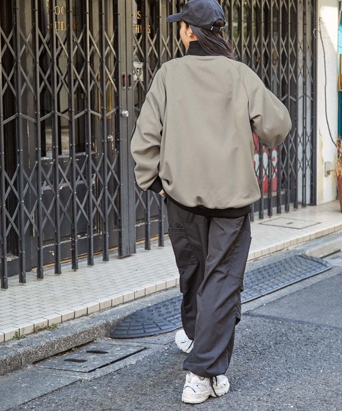 BEVERLY HILLS POLO CLUB（ビバリーヒルズポロクラブ）の「BEVERLY HILLS POLO CLUB/ビバリーヒルズポロクラブ 別注 ロゴ刺繍 サイドライン ハーフジップ トラックプルオーバー（スウェット・レディース・サックスブルー/ライトグレー/ブラック/ベージュ/アイボリー・M/L）」の22枚目の写真