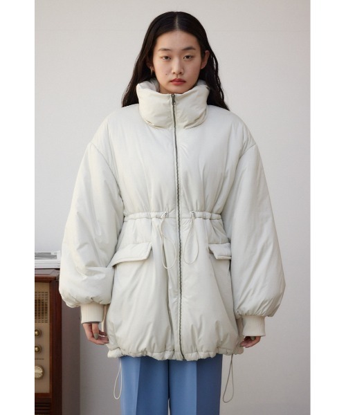 AZUL by moussy（アズールバイマウジー）の「中綿ミドルコート（ダウンジャケット/コート・レディース・アイボリー/ブラウン/ブラック・FREE）」の7枚目の写真