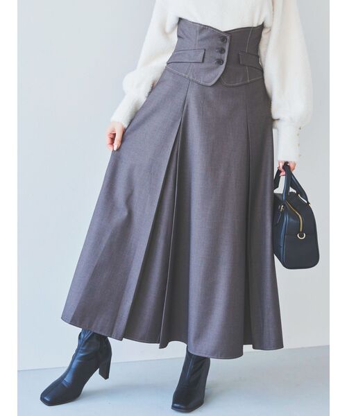 dazzlin（ダズリン）の「ベストコルセットレースアップスカート（スカート・レディース・ブラウン/チャコールグレー/グリーン・SMALL/MEDIUM）」の9枚目の写真