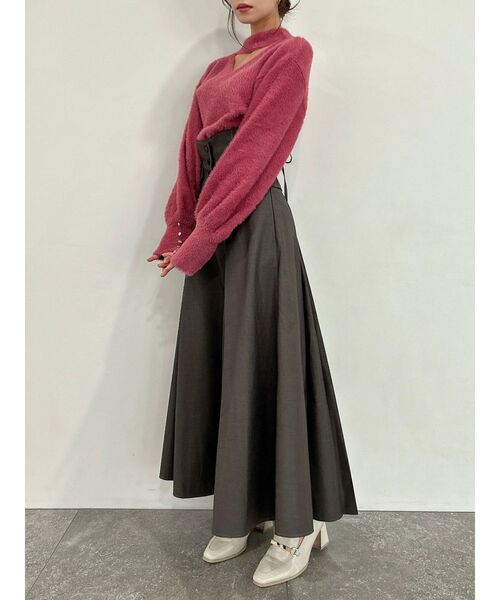 dazzlin（ダズリン）の「ベストコルセットレースアップスカート（スカート・レディース・ブラウン/チャコールグレー/グリーン・SMALL/MEDIUM）」の16枚目の写真