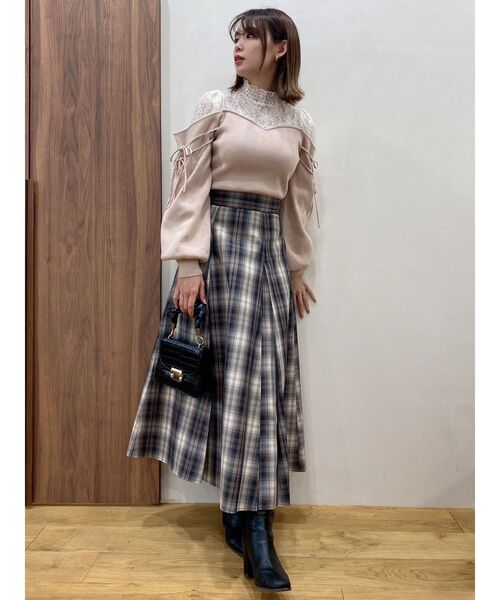 dazzlin（ダズリン）の「ベストコルセットレースアップスカート（スカート・レディース・ブラウン/チャコールグレー/グリーン・SMALL/MEDIUM）」の21枚目の写真