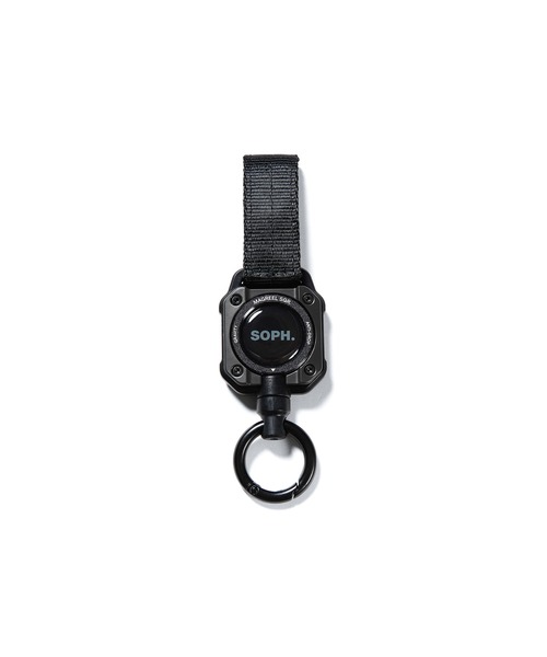 希少 SOPHNET. × ROOT CO. MAG REEL SQR ブラック SOPHNET.（ソフネット）の「ROOT CO. MAG REEL SQR（キーケース/キー