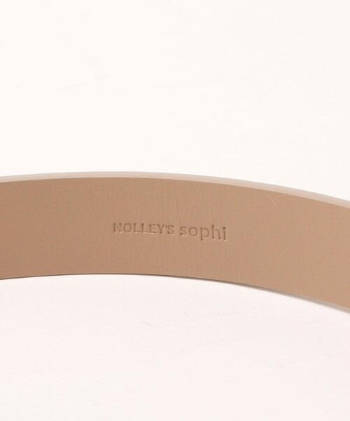 NOLLEY’S Sophi（ノーリーズソフィ）の「ワイズバックルベルト（ベルト・レディース・ブラック/グレイッシュベージュ・FREE）」の10枚目の写真