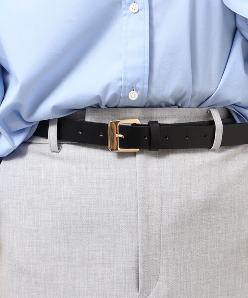 NOLLEY’S Sophi（ノーリーズソフィ）の「ワイズバックルベルト（ベルト・レディース・ブラック/グレイッシュベージュ・FREE）」の4枚目の写真