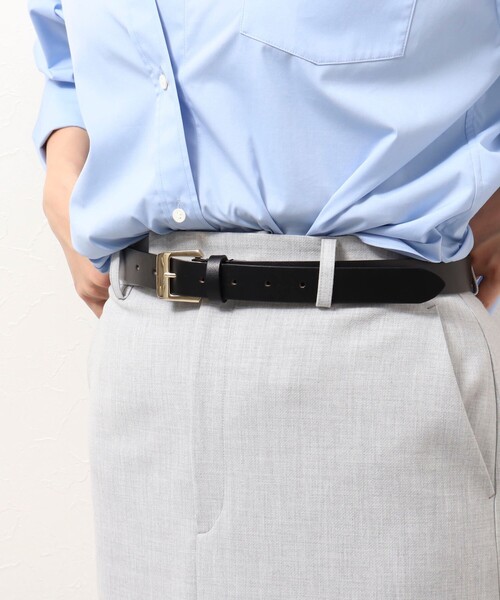 NOLLEY’S Sophi（ノーリーズソフィ）の「ワイズバックルベルト（ベルト・レディース・ブラック/グレイッシュベージュ・FREE）」の7枚目の写真