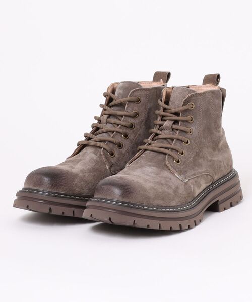 shoes365(シューズスリーシックスファイヴ)の「【shoes365】砂漠仕様ワークショートブーツ(ブーツ・メンズ・グレー/ブラウン・26.5cm/26.0cm/27.0cm/24.5cm/25.0cm/25.5cm)」の16枚目の写真