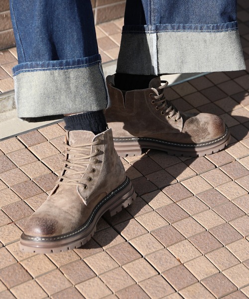 shoes365(シューズスリーシックスファイヴ)の「【shoes365】砂漠仕様ワークショートブーツ(ブーツ・メンズ・グレー/ブラウン・26.5cm/26.0cm/27.0cm/24.5cm/25.0cm/25.5cm)」の18枚目の写真