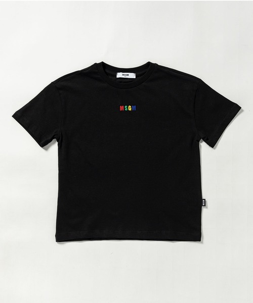 MSGM（エムエスジーエム）の「MSGM(エムエスジーエム)Kids & Junior ワンポイントブランドロゴ半袖Tシャツカットソー（Tシャツ/カットソー・キッズ・ブラック/ピンク/イエロー/ライラック/アイボリー・10Y/6Y/12Y/14Y/8Y/4Y）」の3枚目の写真