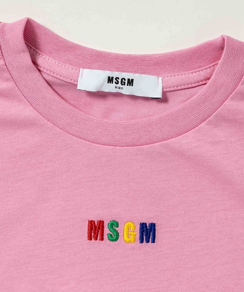 MSGM（エムエスジーエム）の「MSGM(エムエスジーエム)Kids & Junior ワンポイントブランドロゴ半袖Tシャツカットソー（Tシャツ/カットソー・キッズ・ブラック/ピンク/イエロー/ライラック/アイボリー・10Y/6Y/12Y/14Y/8Y/4Y）」の11枚目の写真