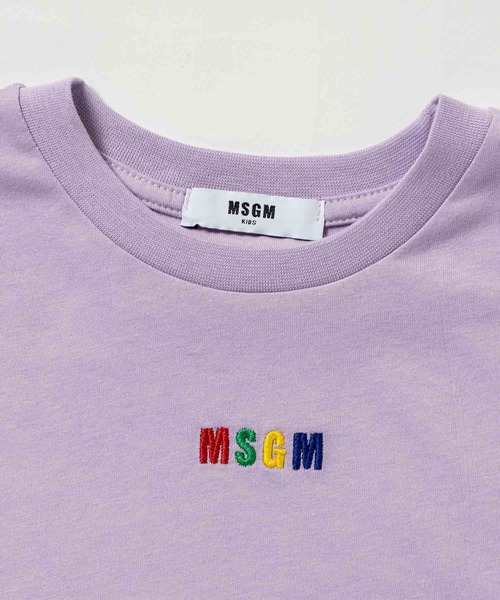 MSGM（エムエスジーエム）の「MSGM(エムエスジーエム)Kids & Junior ワンポイントブランドロゴ半袖Tシャツカットソー（Tシャツ/カットソー・キッズ・ブラック/ピンク/イエロー/ライラック/アイボリー・10Y/6Y/12Y/14Y/8Y/4Y）」の14枚目の写真