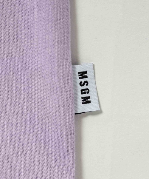 MSGM（エムエスジーエム）の「MSGM(エムエスジーエム)Kids & Junior ワンポイントブランドロゴ半袖Tシャツカットソー（Tシャツ/カットソー・キッズ・ブラック/ピンク/イエロー/ライラック/アイボリー・10Y/6Y/12Y/14Y/8Y/4Y）」の15枚目の写真