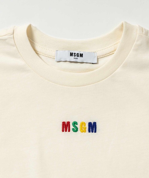 MSGM（エムエスジーエム）の「MSGM(エムエスジーエム)Kids & Junior ワンポイントブランドロゴ半袖Tシャツカットソー（Tシャツ/カットソー・キッズ・ブラック/ピンク/イエロー/ライラック/アイボリー・10Y/6Y/12Y/14Y/8Y/4Y）」の17枚目の写真