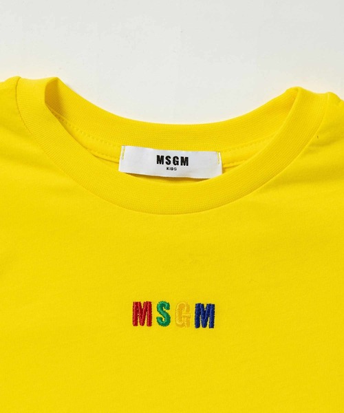 MSGM（エムエスジーエム）の「MSGM(エムエスジーエム)Kids & Junior ワンポイントブランドロゴ半袖Tシャツカットソー（Tシャツ/カットソー・キッズ・ブラック/ピンク/イエロー/ライラック/アイボリー・10Y/6Y/12Y/14Y/8Y/4Y）」の20枚目の写真