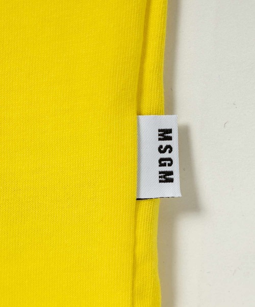 MSGM（エムエスジーエム）の「MSGM(エムエスジーエム)Kids & Junior ワンポイントブランドロゴ半袖Tシャツカットソー（Tシャツ/カットソー・キッズ・ブラック/ピンク/イエロー/ライラック/アイボリー・10Y/6Y/12Y/14Y/8Y/4Y）」の21枚目の写真
