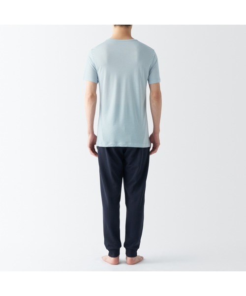 無印良品(ムジルシリョウヒン)の「紳士 ひんやりなめらか クルーネック半袖Tシャツ(インナーウェア/肌着・メンズ・ネイビー/ホワイト/スモーキーグリーン系/ブラック/グレー・XL/L/M/S/XS)」の22枚目の写真