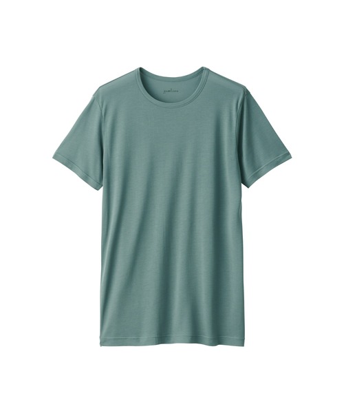 無印良品(ムジルシリョウヒン)の「紳士 ひんやりなめらか クルーネック半袖Tシャツ(インナーウェア/肌着・メンズ・ネイビー/ホワイト/スモーキーグリーン系/ブラック/グレー・XL/L/M/S/XS)」の7枚目の写真