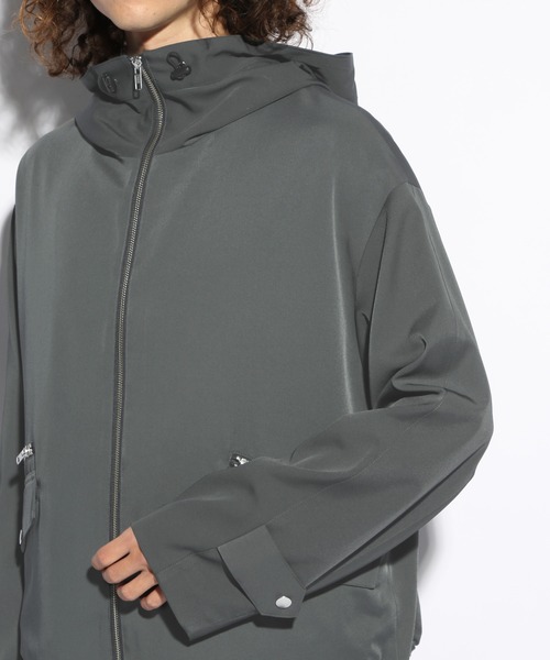 HARE（ハレ）の「【SET UP対応】コンパクトフードブルゾン(HARE)（テーラードジャケット・メンズ・ブラック/カーキ・FREE）」の15枚目の写真
