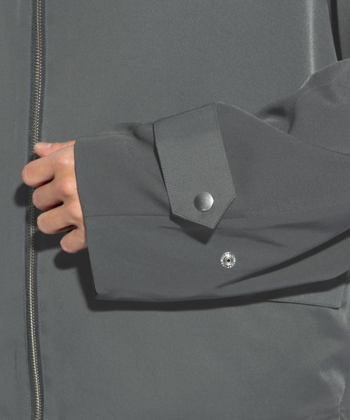 HARE（ハレ）の「【SET UP対応】コンパクトフードブルゾン(HARE)（テーラードジャケット・メンズ・ブラック/カーキ・FREE）」の16枚目の写真