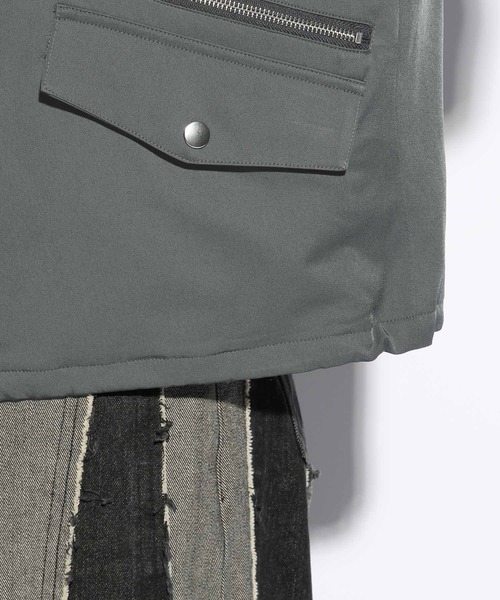 HARE（ハレ）の「【SET UP対応】コンパクトフードブルゾン(HARE)（テーラードジャケット・メンズ・ブラック/カーキ・FREE）」の19枚目の写真