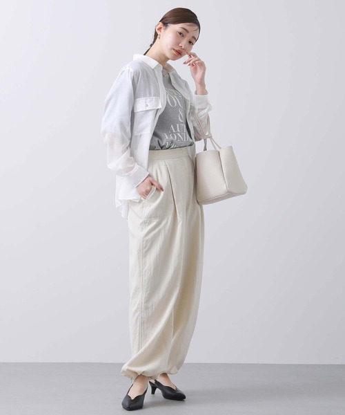 Gready Brilliant(グレディブリリアン)の「ドローストリングワークパンツ(その他パンツ・レディース・オフホワイト・38)」の18枚目の写真
